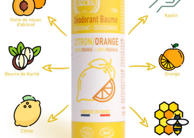 Deodorant Atoa - Citron-Orangeingredients