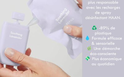 Désinfectant mains HAAN : l’hygiène des mains devient nomade, rechargeable et design